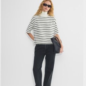 Babaton ADVICE TURTLENECK in Light Birch / Navy